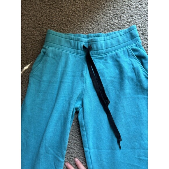 Victoria's Secret Pink Jogger Sweatpants, XS Teal Blue Black LOGO - Picture 3 of 5